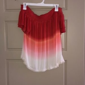 Ombré off the shoulder